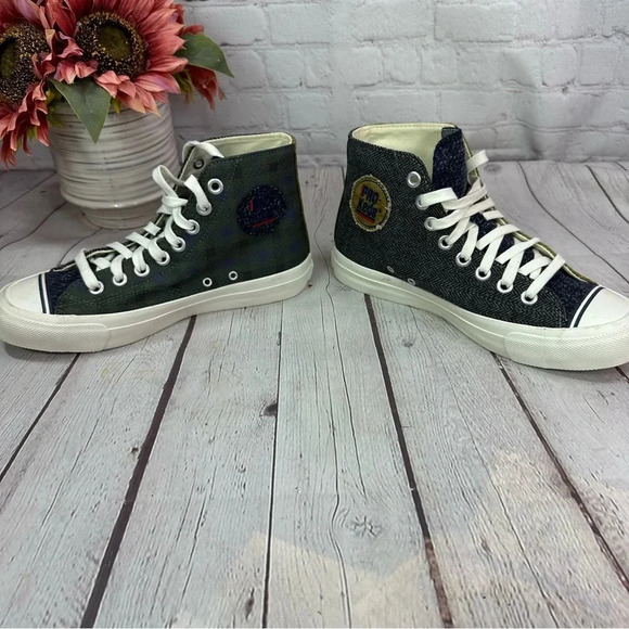 pro keds mens 6.5 royal high top sneaker patchwork lace up UNISEX - Picture 3 of 8